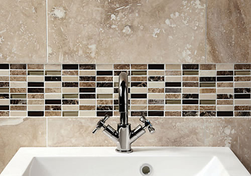 OHJ Bathrooms - Mosaic and glass tiles